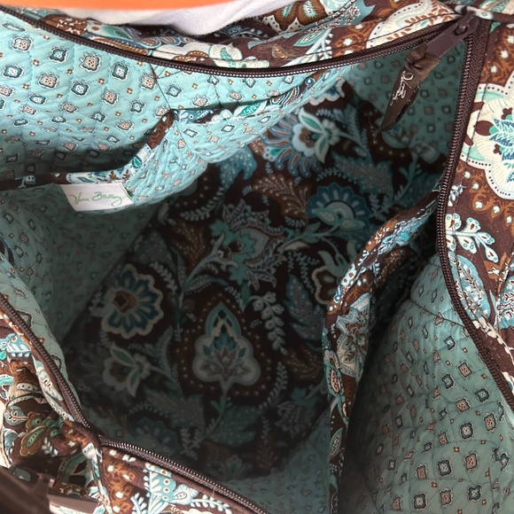 Vera Bradley Retired Java Blue Weekender Bag - Picture 3 of 5